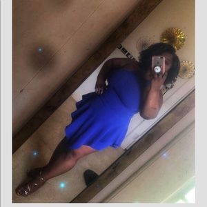 Royal Blue chic Romper